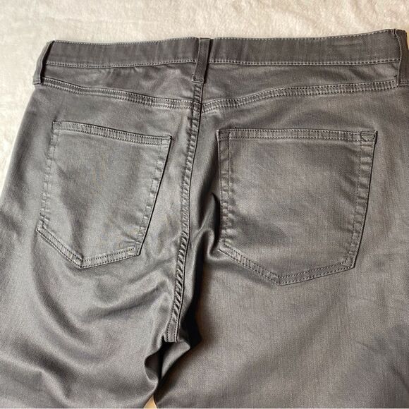 TopShop Black Jamie Coated Moto Pants Size 36 - Picture 8 of 13